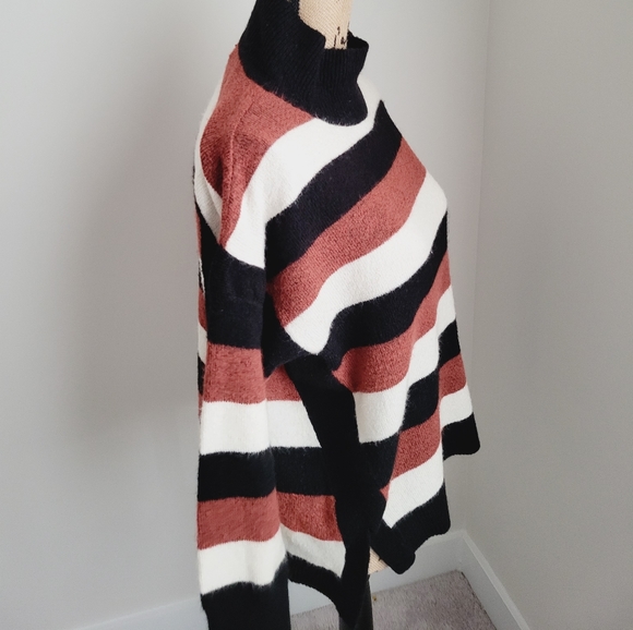 DKNY Striped High-Low Hem Sweater - Picture 6 of 10